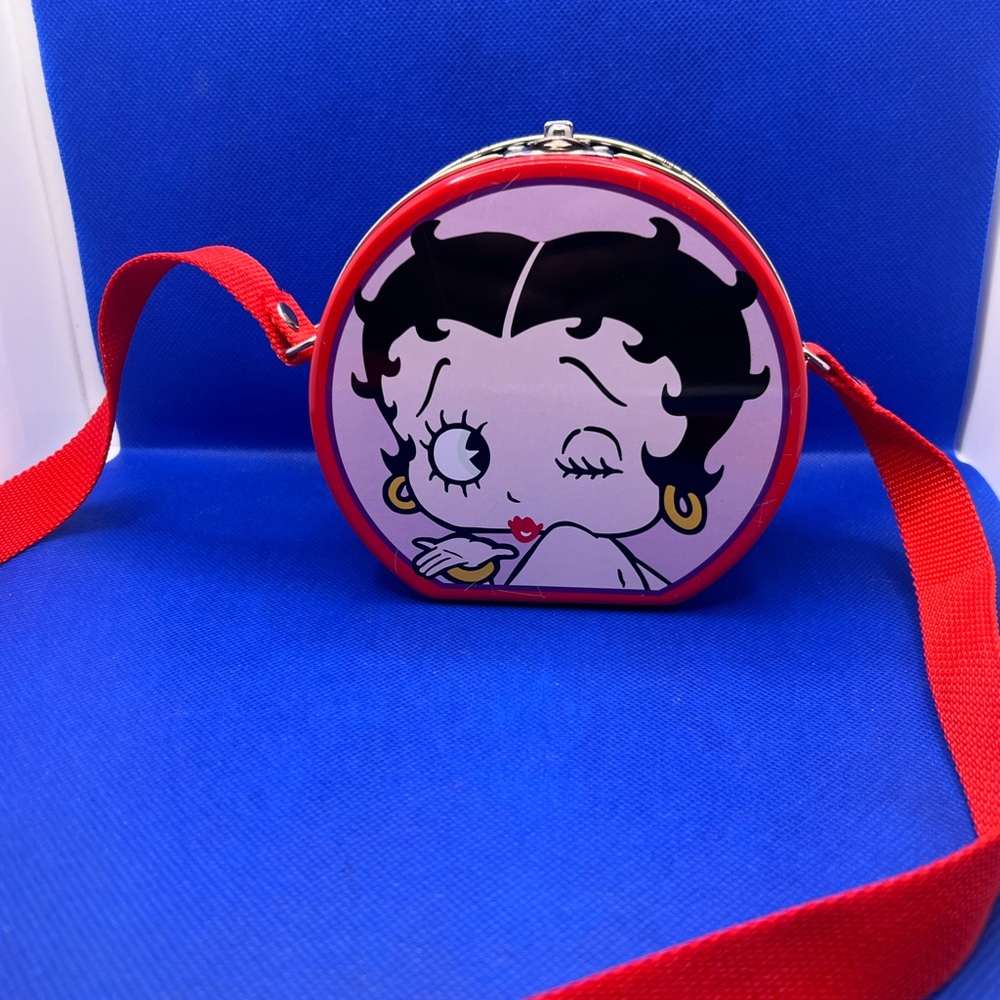 Red and Pink Betty boop Character Crossbody Bag